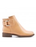 Faux leather ankle boot