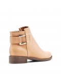 Faux leather ankle boot