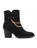 Ankle boot in faux suede