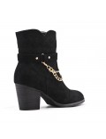 Ankle boot in faux suede