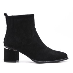 Ankle boot in a mix of materials for autumn and winter