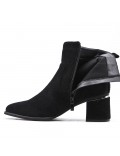 Ankle boot in a mix of materials for autumn and winter