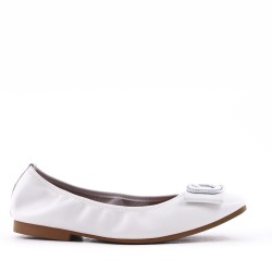 Mocassin en simili cuir pour femme