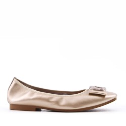 Women's mocassin in faux leather