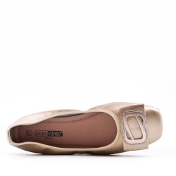 Mocassin en simili cuir pour femme