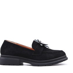 Women's mocassin in faux leather