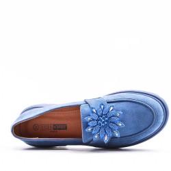 Mocassin en simili cuir pour femme