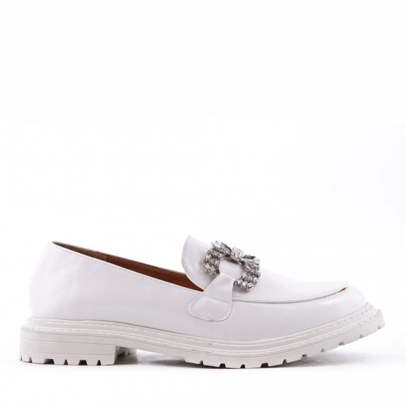 Mocassin en simili cuir pour femme