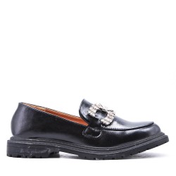 Women's mocassin in faux leather