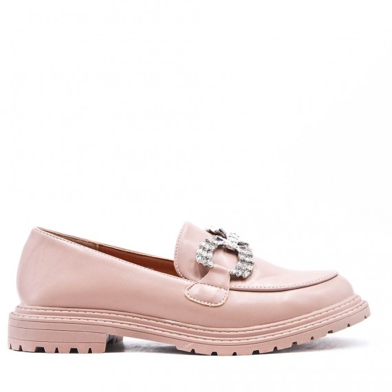 Mocassin en simili cuir pour femme