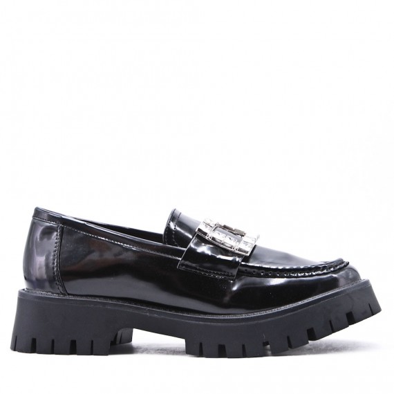 Women's mocassin in faux leather