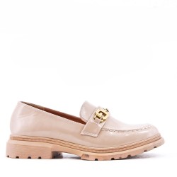 Women's mocassin in faux leather