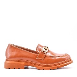 Women's mocassin in faux leather