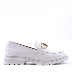 Women's mocassin in faux leather