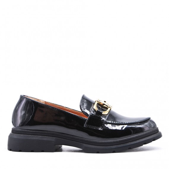 Women's mocassin in faux leather