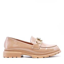 Mocassin en simili cuir pour femme