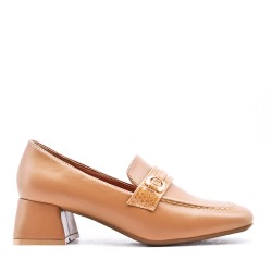 Mocassin en simili cuir pour femme