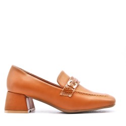 Mocassin en simili cuir pour femme