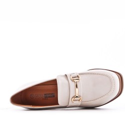 Women's mocassin in faux leather