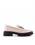 Mocassin en simili cuir pour femme