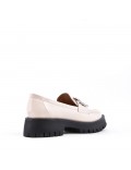 Women's mocassin in faux leather