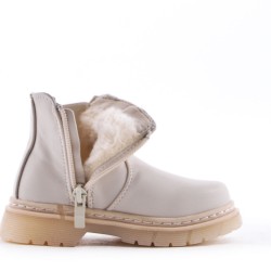 Faux leather children's boot