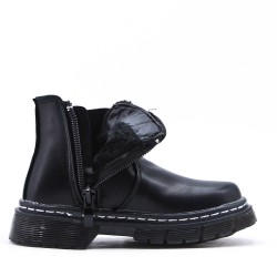 Faux leather children's boot