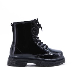 Faux leather children's boot