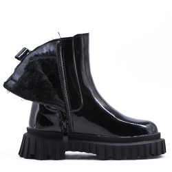 Bottine enfant en simili cuir 