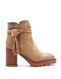 Ankle boot in faux suede