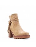 Ankle boot in faux suede