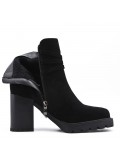 Ankle boot in faux suede