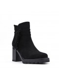 Ankle boot in faux suede