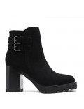 Ankle boot in faux suede