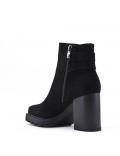 Ankle boot in faux suede