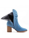 Ankle boot in faux suede