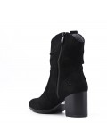 Ankle boot in faux suede