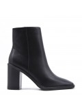 Faux leather ankle boot