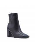 Faux leather ankle boot