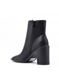 Faux leather ankle boot