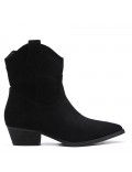 Ankle boot in faux suede