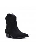 Ankle boot in faux suede