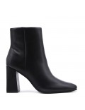 Faux leather ankle boot