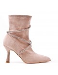 Ankle boot in faux suede