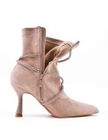 Ankle boot in faux suede