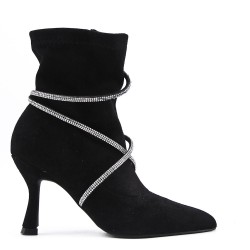 Ankle boot in faux suede