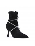 Ankle boot in faux suede