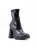 Faux leather ankle boot