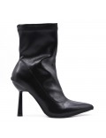 Faux leather ankle boot