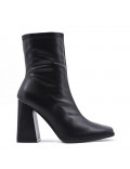 Faux leather ankle boot